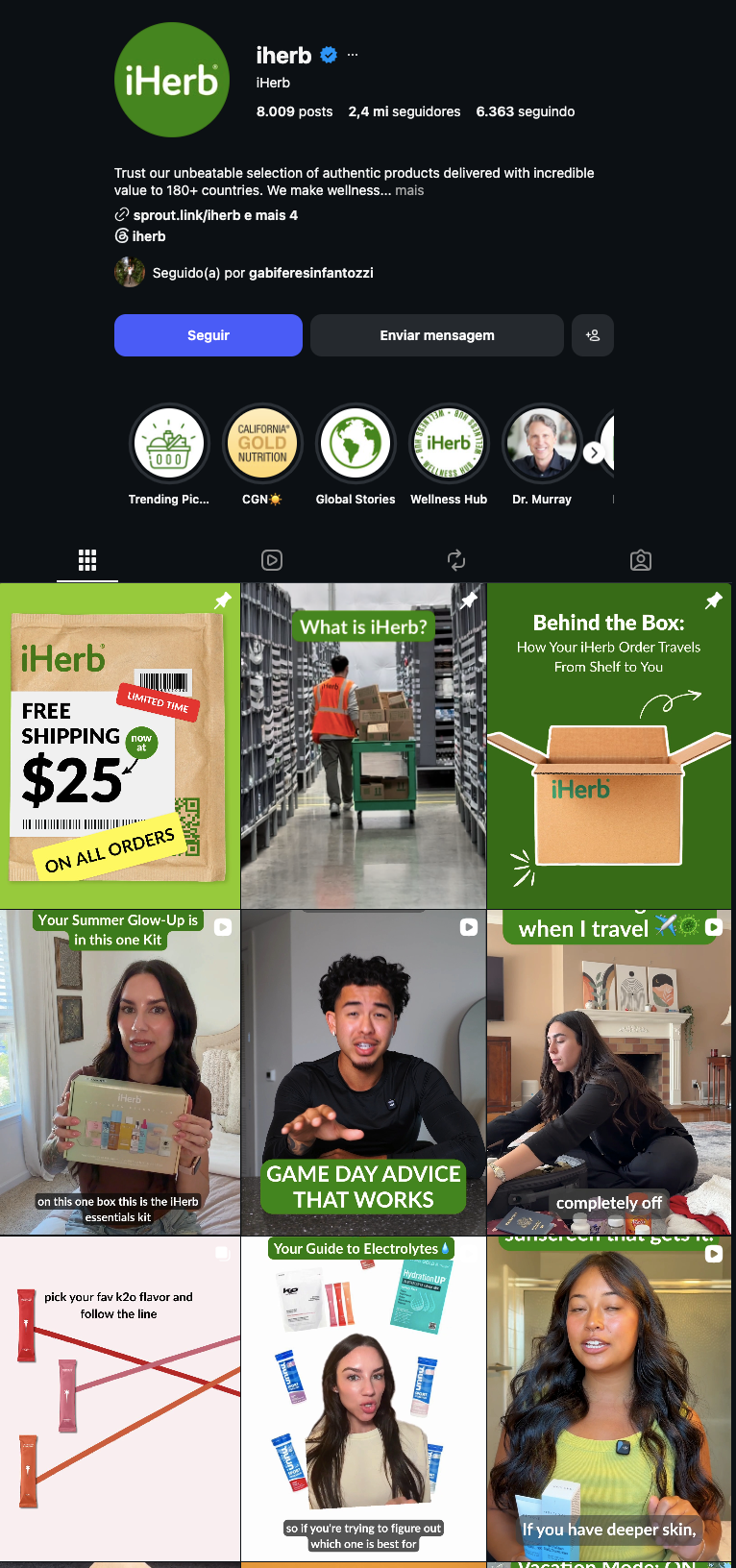 Instagram iHerb